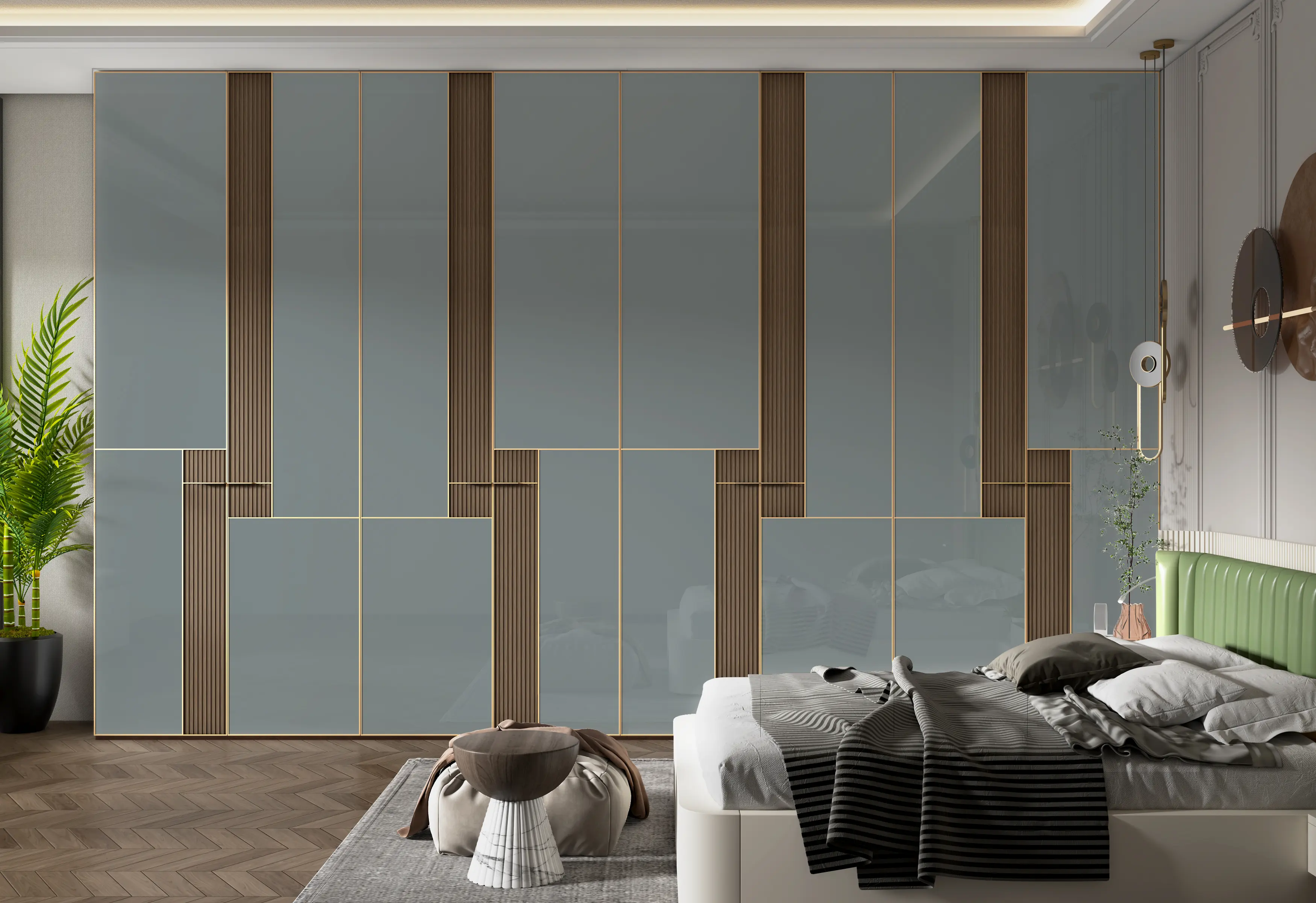 Stato 10 Blue Fumo Wardrobe